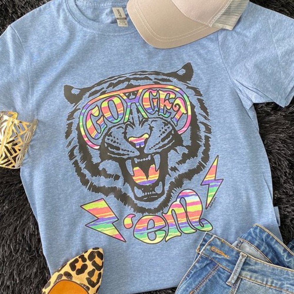 Women's "Go Get'em" Tiger Short Sleeve Graphic Tee